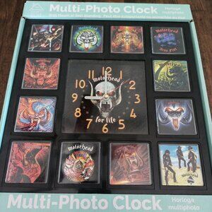 MOTORHEAD CLOCK FACE ALBUM COVERS PHOTOS 12  " x 12"